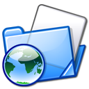 Иконка синий, сайтов, папки, папка, html, folders, folder, blue 128x128