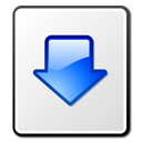  , , , , file, download, blue, arrow 128x128