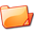  ', , , orange, open, folder'