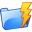 Иконка 'сила, папка, молния, power, lightning, folder'