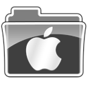 Иконка яблоко, папка, логотип, logo, folder, apple 128x128