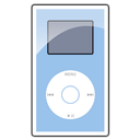 Иконка синий, мини, mini, ipod, blue 128x128