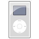 Иконка серебряный, мини, silver, mini, ipod 128x128