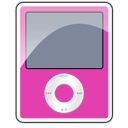 Иконка розовый, нано, pink, nano, ipod, 3g 128x128