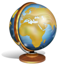 Иконка мир, земля, глобус, world, globe, earth 128x128