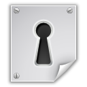 Иконка 'файл, зашифрованные, замочную скважину, блокировка, lock, key hole, file, encrypted'
