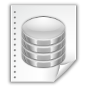 Иконка файл, база данных, file, database 128x128