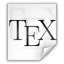 Иконка файл, латекс, tex, latex, file 128x128