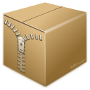 Иконка коробка, архив, zip, box, archive 128x128