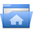  , , , , open, house, home, folder, blue 48x48