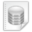 Иконка файл, база данных, file, database 64x64