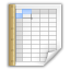 Иконка приложение, template, spreadsheet, application 64x64