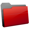 Иконка папка, красный, red, folder 128x128