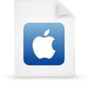  , , , , paper, file, document, blue, apple 128x128