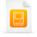  , , , , paper, orange, file, document 128x128