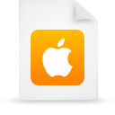  , , , , , paper, orange, file, document, apple 128x128