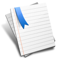 Иконка файл, примечание, закладка, бумага, paper, note, file, bookmark 128x128