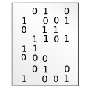 Иконка 'двоичный код, binary'