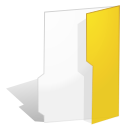 Иконка папка, желтый, yellow, folder 128x128