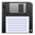 Иконка флоппи диск, носитель, unmount, 3floppy 32x32