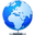 Иконка синий, сеть, локальная сеть, интернет, земной шар, земля, браузер, world, network, local, internet, global, earth, connected, browser, blue 32x32