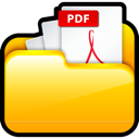 Иконка файлы, мой, pdf, my, files, adobe 128x128