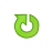Иконка стрелка, круг, зеленый, вверх, up, green, circle, arrow 48x48