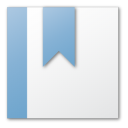 Иконка синий, закладка, bookmark, blue 128x128