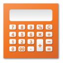 Иконка красный, калькулятор, red, calculator 128x128