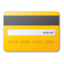 Иконка кредитная, карты, желтый, yellow, credit, card 128x128