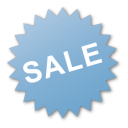 Иконка этикетка, синий, продажа, sale, label, blue 128x128