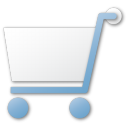 Иконка синий, покупки, корзина, shopping, cart, blue 128x128