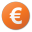Иконка 'красный, евро, валюты, red, euro, currency'