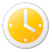 Иконка 'часы, желтый, yellow, clock'