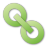 Иконка зеленый, гиперссылка, hyperlink, green 48x48