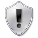 Иконка щит, серые, предупреждение, warning, shield, grey 128x128