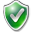 Иконка 'щит, проверено, зеленый, shield, green, checked'