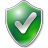 Иконка 'щит, проверено, зеленый, shield, green, checked'