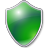 Иконка 'щит, охрана, зеленый, антивирусы, shield, protection, green, antivirus'
