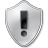 Иконка 'щит, серые, предупреждение, warning, shield, grey'