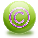 Иконка авторское право, copyright, (c) 128x128