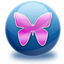 Иконка бабочка, butterfly 64x64