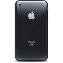 Иконка яблоко, черный, retro, iphone, black, apple 128x128