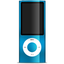 Иконка синий, нано, nano, ipod, blue 128x128