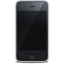 Иконка яблоко, черный, фронт, iphone, front, black, apple 64x64