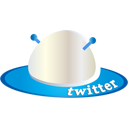 Иконка твиттер, twitter, spaceship 128x128