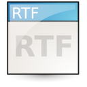 Иконка приложение, rtf, application 128x128