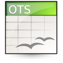 Иконка приложение, vnd.oasis.opendocument.spreadsheet, template, application 128x128