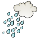 Иконка погода, weather, showers 128x128