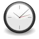 Иконка часы, clock 128x128